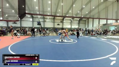 113 lbs Cons. Semi - Graysen Crites, CO vs Colin George, CO