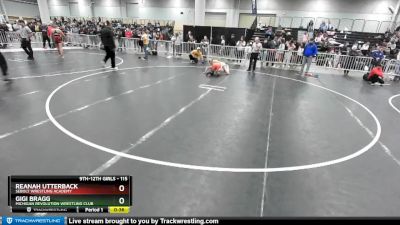 115 lbs Cons. Semi - Reanah Utterback, Sebolt Wrestling Academy vs Gigi Bragg, Michigan Revolution Wrestling Club