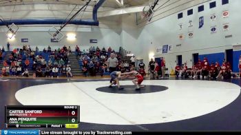 80 lbs Round 2 (4 Team) - Carter Sanford, New Palestine vs Ana Penquite, Carmel