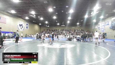 150 lbs Quarterfinal - Cross Rodriguez, Calvary Chapel vs Brody Preisendorf, Redwood