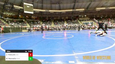 76 lbs Quarterfinal - Jamison THEILEN, CIWC-Team Intensity vs Marcarlo Mannello, Mannello Domus Autem Bello