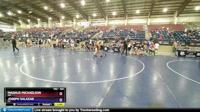 125 lbs Champ. Round 2 - Magnus Michaelson, WA vs Joseph Salazar, CA