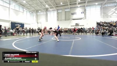 124 lbs Champ. Round 1 - James Nalbone, Club Not Listed vs Jeannie Burnham, Gorilla Grapplers Wrestling Club