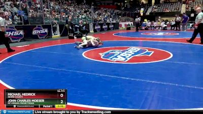 1A-113 lbs 3rd Place Match - John Charles Moeser, Mt Vernon Presbyterian vs Michael Hedrick, Heard County