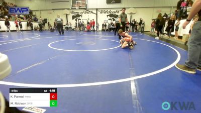 61 lbs Quarterfinal - Kacy Purmal, Pryor Tigers vs Michael Robison, Sperry Wrestling Club