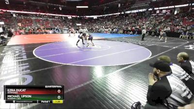 D3-220 lbs Quarterfinal - Ezra Ducat, Kewaunee vs Michael Upson, Random Lake