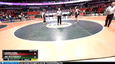 2A 170 lbs Semifinal - Abe Wojcikiewicz, Bethalto (Civic Memorial) vs Cayden Parks, Crystal Lake (Central)