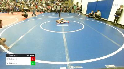 46 lbs Consi Of 16 #2 - Presley Smith, Miami Takedown Club vs Achilles Davie, Salina Wrestling Club