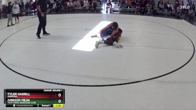 147 lbs Quarterfinal - Tyler Harrill, Nebraska vs Iverson Mejia, Team Zapas Wrestling Club