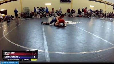 132 lbs Cons. Round 2 - Isaiah Kidd, Indiana vs Brendyn Haire, Boonville Wrestling Club