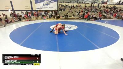 149 lbs Cons. Round 3 - Tyler Starr, North Central College vs Andrew Ross, Wabash