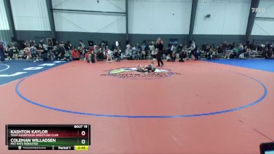 40-44 lbs Round 3 - Coleman Willadsen, Mat Rats Rebooted vs Kashton Kaylor, Team Aggression Wrestling Club