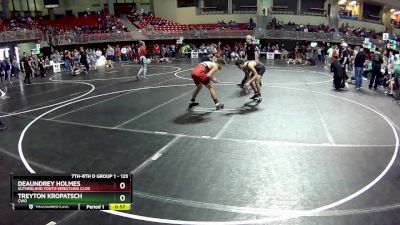 125 lbs Champ. Round 2 - Treyton Kropatsch, CWO vs Deaundrey Holmes, Sutherland Youth Wrestling Club