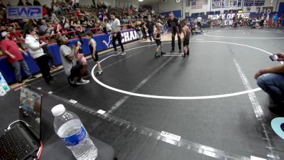 43 lbs Rr Rnd 1 - Jose Rosas, OKC Saints Wrestling vs Kaizer Adams, Harrah Little League Wrestling