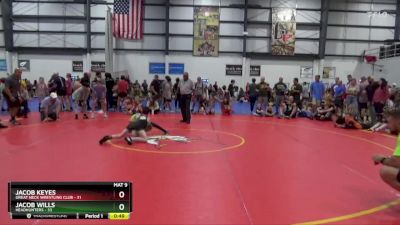 75 lbs Quarterfinal - Jacob Keyes, Great Neck Wrestling Club vs Jacob Wills, HeadHunters