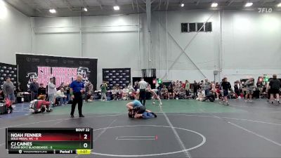 98 lbs Round 6 (8 Team) - CJ CAINES, Flickr Boyz Blackbeards vs Noah Fenner, Gold Medal WC