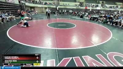 132 lbs Quarterfinals (8 Team) - Lucas Schiell, Zumbrota-Mazeppa vs Kolton Reis, Staley