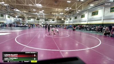 75 lbs Champ. Round 2 - Logan Elliott, Windy City Wrestlers vs Liam Twombly, Nebraska Elite