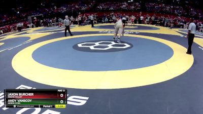 D2-215 lbs Quarterfinal - Jaxon Burcher, Indian Valley vs Andy Vanscoy, Akron Svsm