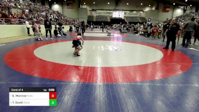 45 lbs Consi Of 4 - Samuel Monroe, Teknique Wrestling vs Thomas Scott, Roundtree Wrestling Academy