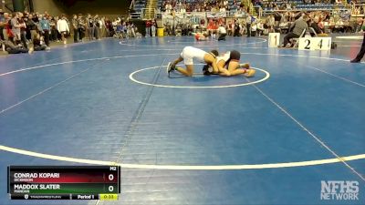 145 lbs Cons. Round 2 - Maddox Slater, Mandan vs Conrad Kopari, Dickinson