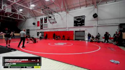 197 lbs 5th Place Match - Liam Clark, Palomar vs Abdurrahman Garner, Sacramento City College