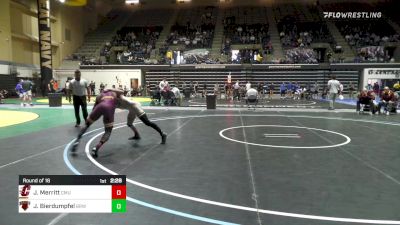 141 lbs Round Of 16 - Ja'Kerion Merritt, Central Michigan vs Justin Bierdumpfel, Brown