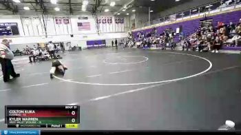 145 lbs Round Two - Kyler Warren, West Valley Spokane vs Colton Kuka, Flathead