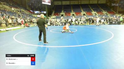 113 lbs Cons 16 #2 - Revin Dickman, Indiana vs Dominic Ducato, Illinois