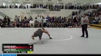 126 lbs Semis & 1st Wb (8 Team) - Hunter Block, Woodward Academy vs Carson Bailey, Woodland, Cartersville