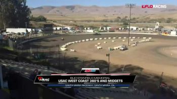 Full Replay - 2019 Western Midgets and West Coast 360s at Santa Maria Raceway - Western Midgets and West Coast 360s - Aug 10, 2019 at 6:42 PM CDT