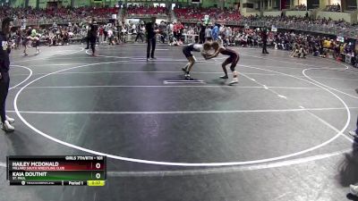 101 lbs Quarterfinal - Hailey McDonald, Millard South Wrestling Club vs Kaia Douthit, St. Paul