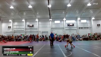 80 lbs Round 6 (10 Team) - Cayden Clark, Wrestling Mill vs Mason Keesecker, Ohio Gold 24K