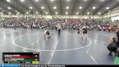 193 lbs Champ. Round 2 - Seth Kjerengtroen, Skyline High School vs Daegan Herren, Grantsville