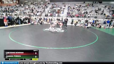 72 lbs Semifinal - Cheyenne Bowman, CA vs Marissa Porsch, KS