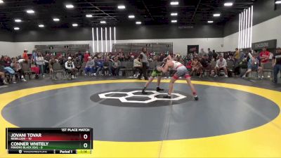 105 lbs Placement Matches (8 Team) - Jovani Tovar, Rebellion vs Conner Whitely, Minions Black (GA)