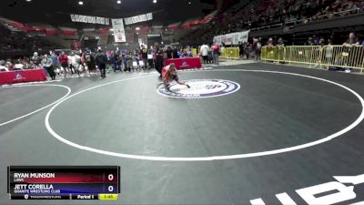 105 lbs Semifinal - Ryan Munson, LAWC vs Jett Corella, Granite Wrestling Club