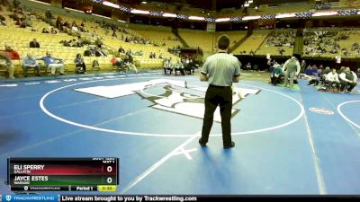 106 Class 1 lbs Cons. Round 3 - Eli Sperry, Gallatin vs Jayce Estes, Warsaw