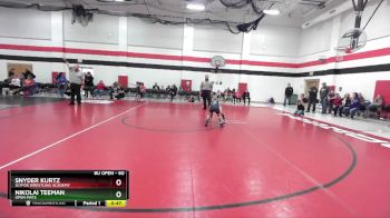 60 lbs 1st Place Match - Snyder Kurtz, SlyFox Wrestling Academy vs Nikolai Teeman, Open Mats