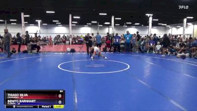 83 lbs Placement Matches (16 Team) - Thiago Silva, California vs Benito Barnhart, Florida