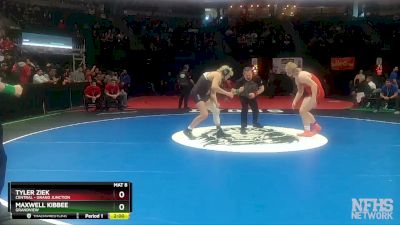 190-5A Quarterfinal - Tyler Ziek, Central - Grand Junction vs Maxwell Kibbee, Grandview