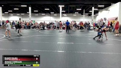 56 lbs Semis (4 Team) - Rowan Corrales, Rough House vs Eliace Majka, Black Fox Wrestling