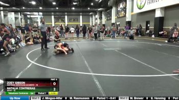 82 lbs Round 1 (4 Team) - Zoey Gibson, Hastings Wrestling Academy vs Natalia Contreras, SOTM