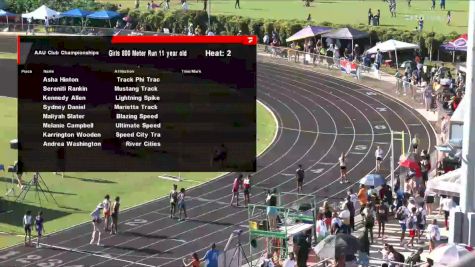 Youth Girls' 800m, Finals 2 - Age 11