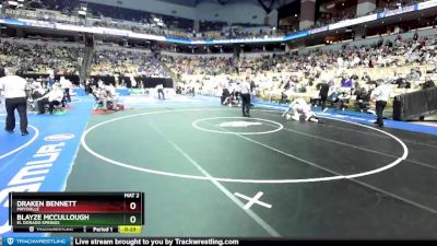 138 Class 1 lbs 5th Place Match - Draken Bennett, Maysville vs Blayze McCullough, El Dorado Springs