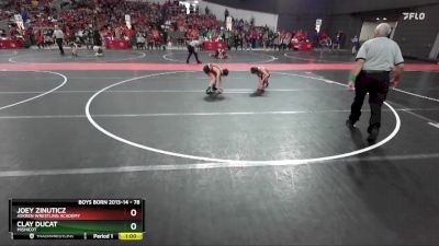 78 lbs Cons. Round 3 - Clay Ducat, Mishicot vs Joey Zinuticz, Askren Wrestling Academy