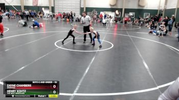 52 lbs Champ. Round 1 - Zayne Chambers, Overton vs Henry Kohtz, The Best Wrestler