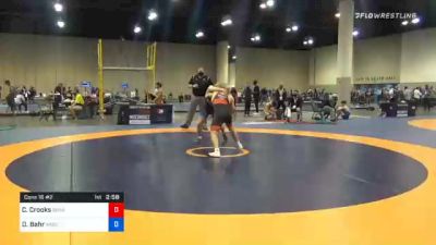 70 kg Consolation - Cory Crooks, Sunkist Kids Wrestling Club vs Devin Bahr, Wisconsin Regional Training Center