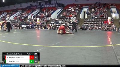 138 lbs Quarterfinals (8 Team) - Michael Featherstone, Constantine HS vs Zak Shadley, Clinton HS