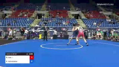 182 lbs Consi Of 64 #2 - Robert Lee, Arkansas vs Kalob Johnstone, Alabama